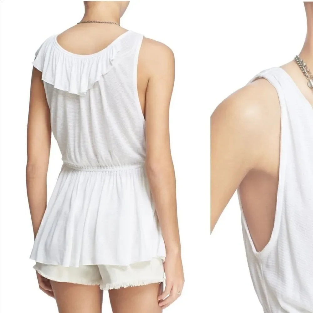 Free People Float Away Tank Ivory NWT